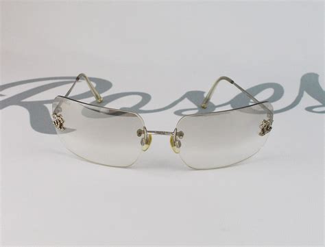 vintage clear chanel sunglasses